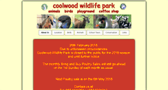 Desktop Screenshot of coolwoodwildlifepark.com