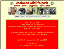 Tablet Screenshot of coolwoodwildlifepark.com